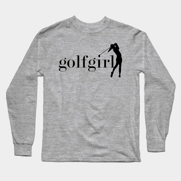 golf girl Long Sleeve T-Shirt by yogacows